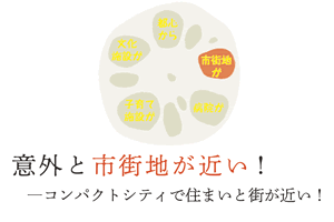 5つの近い！その2　－市街地が近い！－